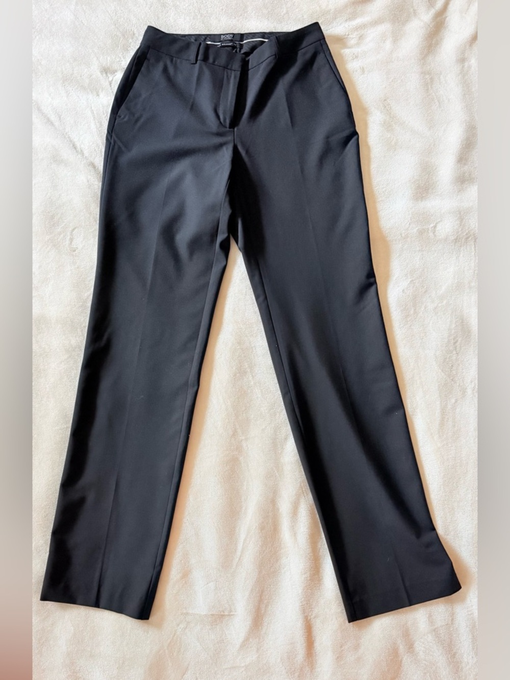 Body by Victoria Bridget Fit Black Dress Pants Size 6 Tall Straight Career Work